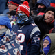 These fans are ready to stand outside U.S. Bank Stadium on Super Bowl Sunday. Wicked pissah. Photo: AP